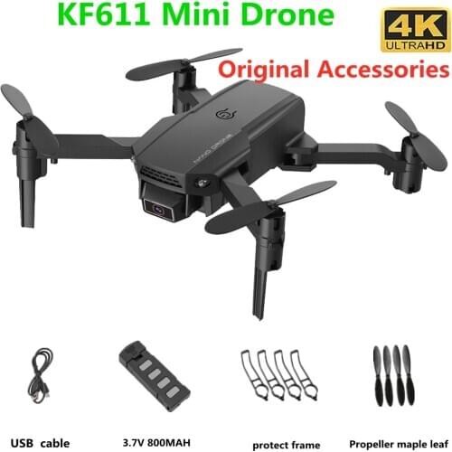 KF611 Drone Original Accessories 3.7V 800Mah Battery Propeller Blade USB Charging Line For KF611 Quadcopter Spare Parts