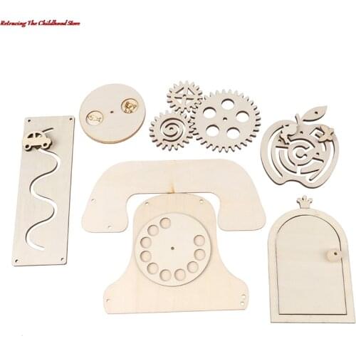 Busy Board Diy Accessories Material Busyboard Childhood Education Wooden Toys