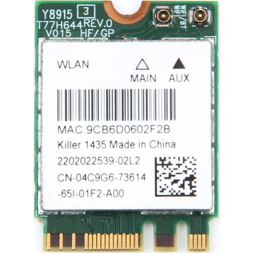 Dual Band Bigfoot Killer Wireless-AC 1435 Atheros QCNFA344A Killer 1435 802.11ac Wifi Bluetooth 4.1 M.2 Card better BCM94352Z