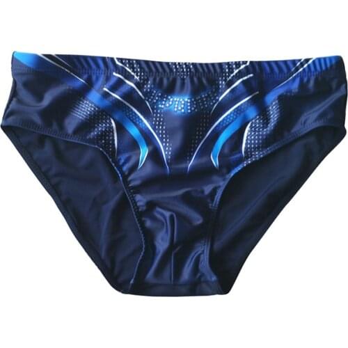 Breathable Swimsuit Men 2020 Print Bathing Beach Wear Surf Low Waist Running Sports Briefs Tanga Swim Trunks Mens Erkek Mayo