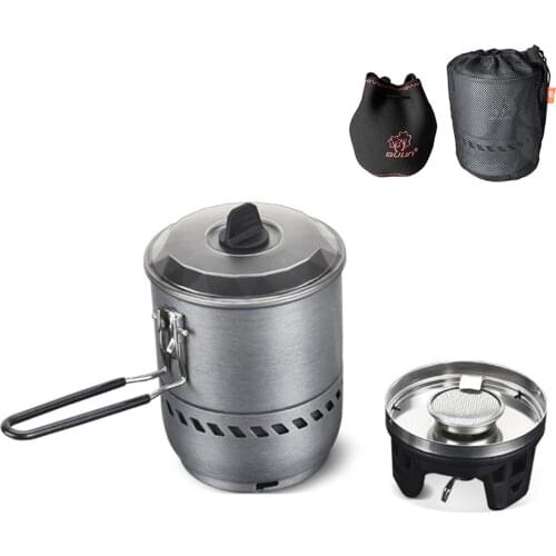 2100W Camping Gas Stove with Carry Bag Outdoor Gas Stove for Hiking Fishing Mountaineering