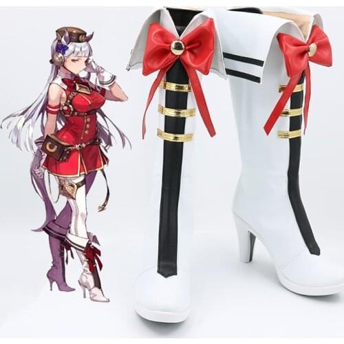 Game Uma musume Pretty Derby Gold Ship Cosplay Shoes Anime PU Leather Shoes Halloween Carnival Boots Cosplay Prop Custom Made