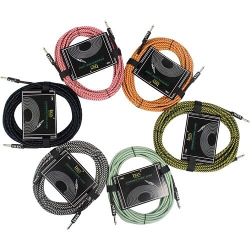 M MBAT Electric Guitar Cable Wire Cord 10 Meters No Noise Shielded Cable for Guitar Keyboard Microphone Instruments Accessories