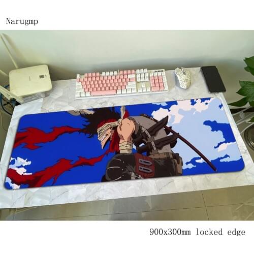My Hero Academia pad mouse Popular computer gamer mouse pad 900x300x4mm padmouse large mousepad ergonomic gadget office mats