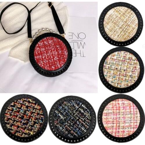 18cm Round Shap Bag Bottom DIY Handmade Bag Accessorie With Holes For Knitting Handbag Women Shoulder Crossbody Bag Base Round