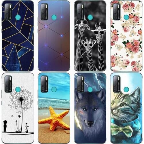 Fashion Soft silicone TPU Back Cover For Tecno Pouvoir 4 Phone Funda Case For Tecno Pouvoir 4 Pro Cute Cartoon Case