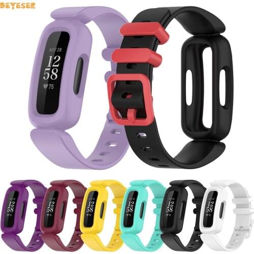 Soft Silicone Strap For Fitbit Ace 3 Smart Watch Band Wristband For Fitbit inspire 2 Watch Replacement Bracelet Sport Watchband