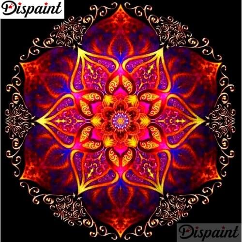 Dispaint Full Square/Round Drill 5D DIY Diamond Painting "Flower pattern" Embroidery Cross Stitch 3D Home Decor A10806