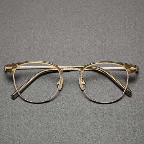 Vintage glasses frame men Classic Retro round Ballard titanium optical eyeglasses Myopia Reading women prescription eyewear