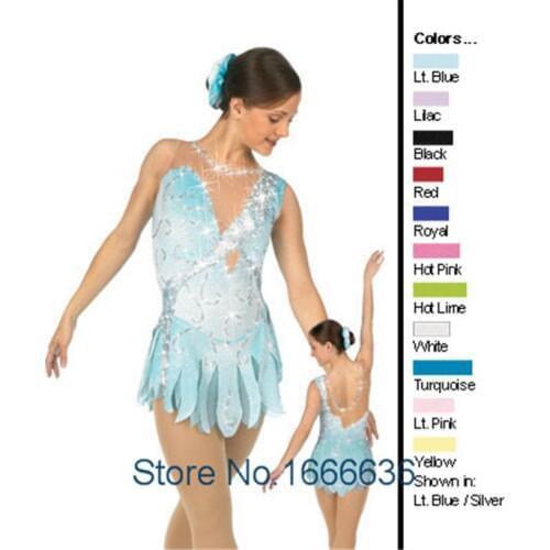 Custom Figure Ice Skating Dresses For Girls With Spandex Graceful New Brand Figure Skating Competition Dress DR2712