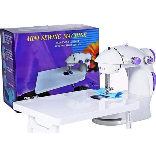 Portable Mini Sewing Machine with Table Household Sewing Machine Professional Portable Sewing Machine costura Clothes 201