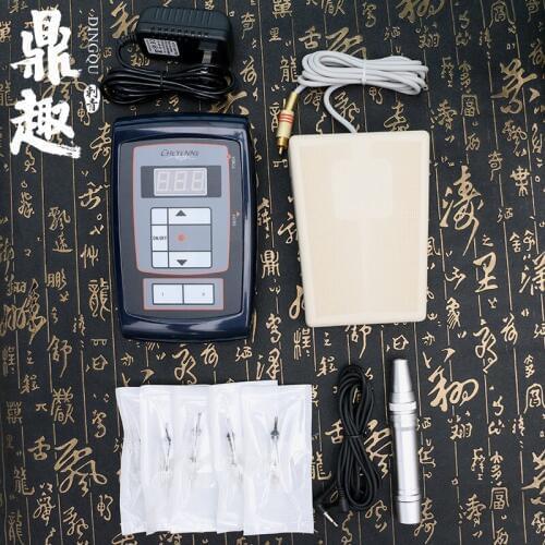 Tattoo Makeup Rotary Machine Kits Digital Controlled Power Supply 5 Needles Assorted Tattooing Equipment Set PTM3108