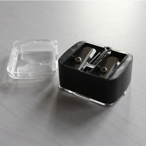 New Double Holes Cosmetic Sharpener Useful Pencil Sharpener For Cosmetic Brush/Eyeliner Pencil/Makeup Pencil