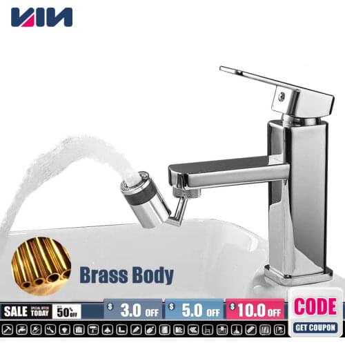 Universal 720 Degree Faucet Head Splash Filter Spray Wash Basin Kitchen Tap Extender Nozzle Adapter Tap Flexible Faucets Sprayer