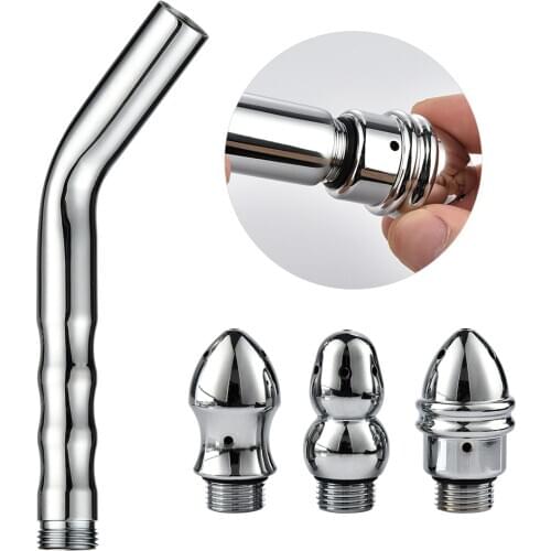 Shower Enema Water Nozzle 3Style Head Anal Douche Vaginal Clean Kit Cleaner Toys Hygienic Enema Shower Female Faucet Nozzle