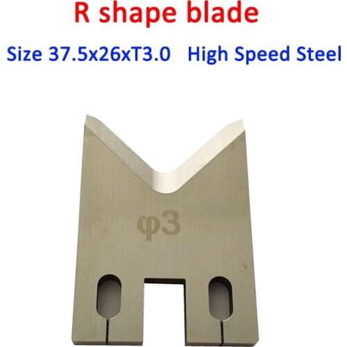 1Set 2 PCS R Shape Blade for Computer Automatic Wire Cutting Stripping Machine Spare Parts Blades Knife Wire Stripper Cutter