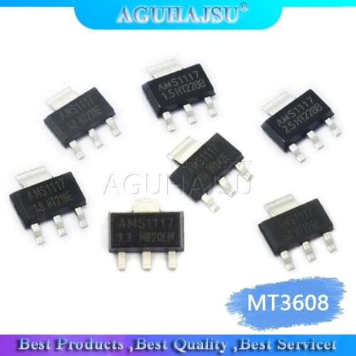 20PCS AMS1117 AMS1117-3.3V AMS1117-ADJ AMS1117-1.8 AMS1117-1.2 AMS1117-5.0 AMS1117-2.5 AMS1117-3.3 AMS1117-5.0 AMS1117-1.5