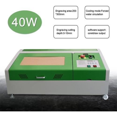 NEW Update 40W CO2 Laser Cutter Laser Engraving Machine for Metal 300x200mm Laser Engraver Protable