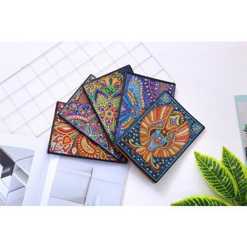 5D Diamond Painting Notebook Special Shaped New Arrivals Flower Diamond Embroidery Sale A5 Diary Book Mosaic Pictures Gift