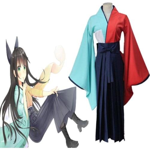 Anime Urara Meirochou Cosplay Costumes Kon Tatsumi Cosplay Costume Kimono Halloween Carnival Party Women Cosplay Costume
