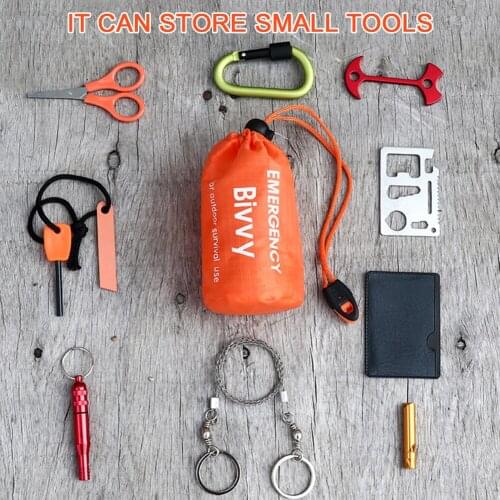 Emergency Sleeping Bag Blanket Storage Bags Camping Hiking Outdoor Survival Tool Camping Portable Outdoor Elements