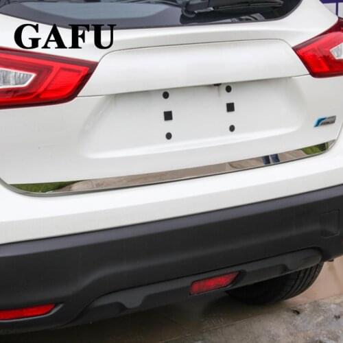 Car Accessories For Nissan Qashqai j11 2020 2015 2016 2018 2019 Door Sticker Stainless Steel back door Tailgate Trim Car Sticker
