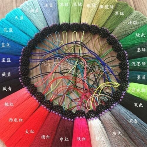 Free delivery DIY jewelry accessories 67 color Round beads Rayon Tassel Straight down Smooth Exquisite Process decoration wholes