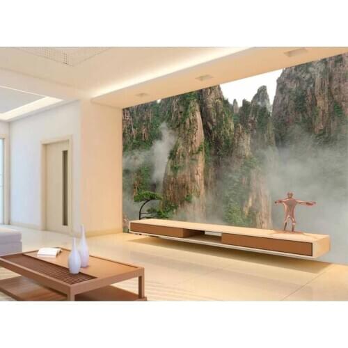 Free shipping wall paper 3 d custom mural on the wall Mountain cloud scenery home decor photo Wallpaper for the master bedroom