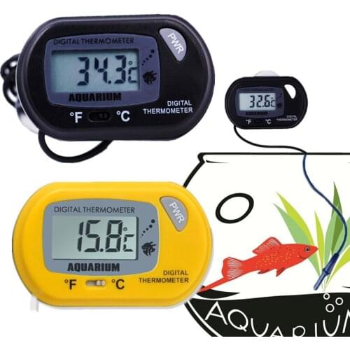 Digital LCD display Fish Aquarium Reptile Terrarium temperature Thermometer Probe Meter fridge with Suction Cup