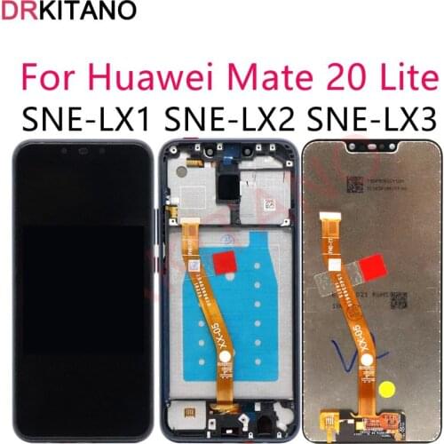 6.3" Display For Huawei Mate 20 Lite LCD Display Mate20 Lite SNE-LX1 Touch Screen for Huawei Mate 20 Lite Display With Frame