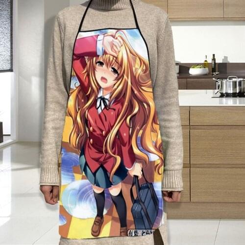 Toradora Apron Grill Kitchen Chef Apron Professional for BBQ, Baking, Cooking for Men Women 68X95cm