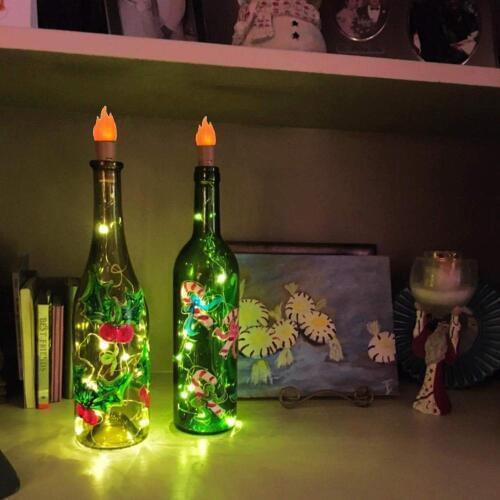 Torch Light Wine Bottle Lights Battery Operated Fairy Lights for Parties,Wedding,Christmas DIY Indoor Outdoor Decoration