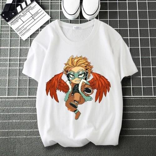 My Hero Academia Tokoyami Fumikage LOGO Printed Soft T-Shirt Round Neck Short Sleeve Modal Shirt T shirt