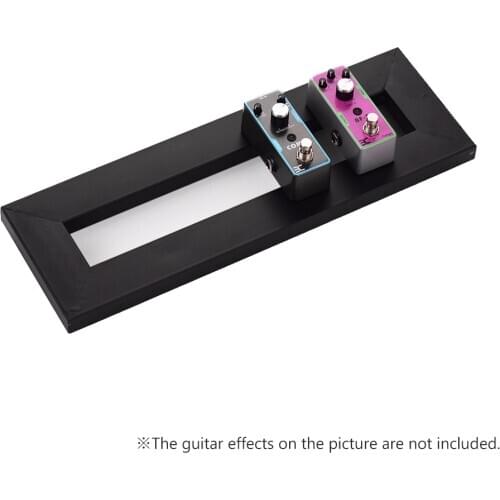 Guitar Effect Pedal Board Holder Pasting Plate with Fastening Tapes Cable Tie Patch
