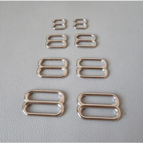 50Pcs/Lot Wholesale 10mm 15mm 20mm 25mm Metal Buckle For Bag Backpack Accessory Belt Loop Hardware Cat Pet Collar Garment Clasps