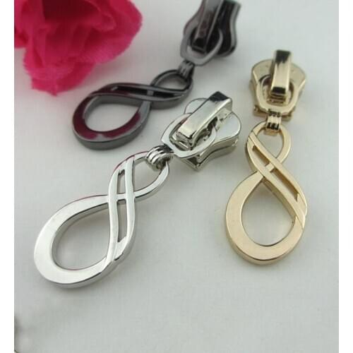 5PCS/Lot 5# Molded Zipper Head Pull Zip Sliders For Clothing DIY Sewing Metal Nylon Resin Zippers Suppliers