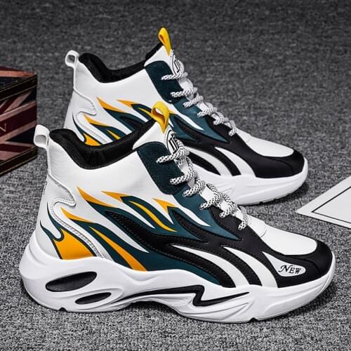 Shoes Men Sneakers Winter Trainers Colorful Mens Sports Shoes Comfortable Pu Leather High Top Designer Man Running Shoe Outdoor