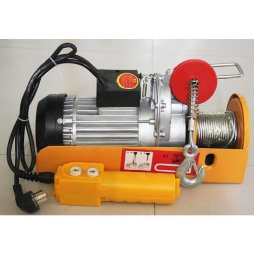 PA400 Mini Electric Hoist Crane Portable 200-400kg 12 Meters Small Home Crane Renovation Crane 110V/220V 950W 12m/min Hot Sale