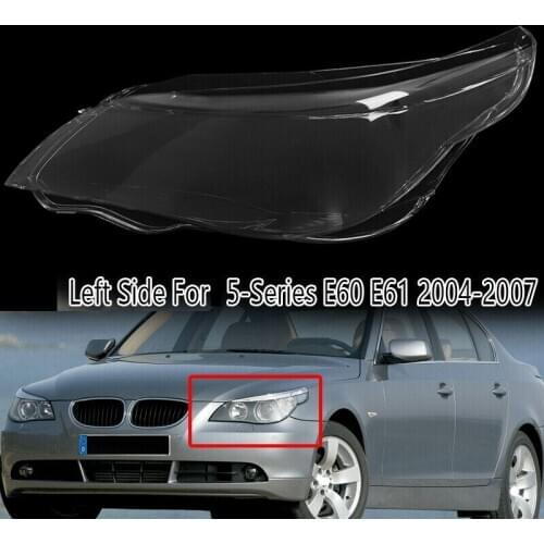 Car Headlight Lens Cover Front for BMW 5 Series E60/E61 03 -10