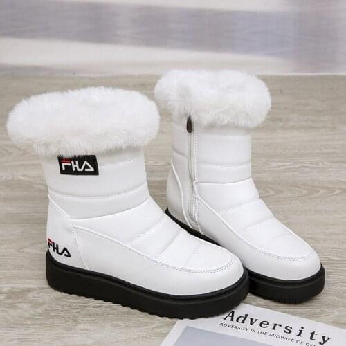 Down Winter Boots Waterproof Warm Ankle Snow Boots New Women Boots Female Ladies Shoes Woman Warm Fur Botas Mujer Casual Booties