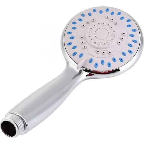 GTBL Handheld Hand Shower High Pressure Shower Head Chrome-Plated Hand Shower Head G1/2 Shower Head 3 Patterns Silver