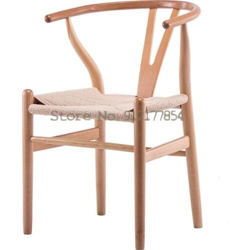 Nordic Solid Wood Dining Chair Leisure Solid Wood Backrest Modern Minimalist Creative Chair