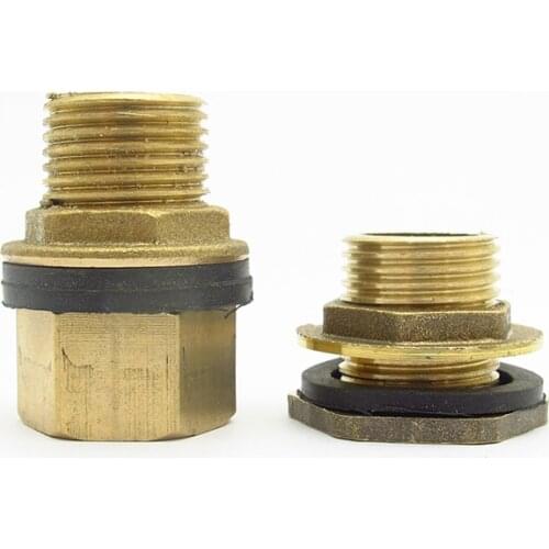 1/2" 3/4" 1" Male BSP Brass Pipe Single Loose Key Swivel Fitting Nut Water Tank Jointer Connector