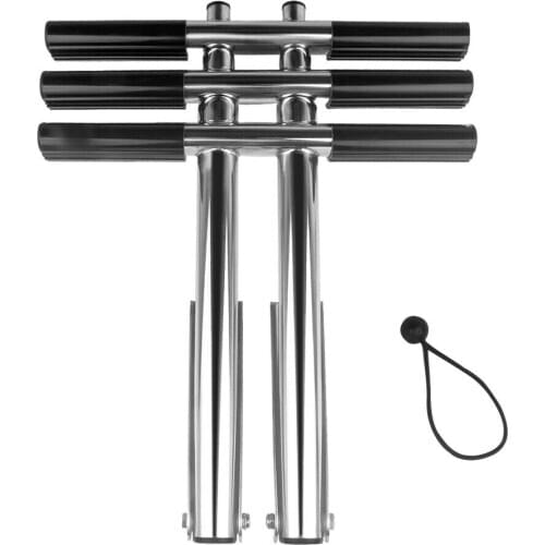 3 Steps Boat Ladder Stainless Steel Vertical Telescoping Transom Mounting Ladder marine