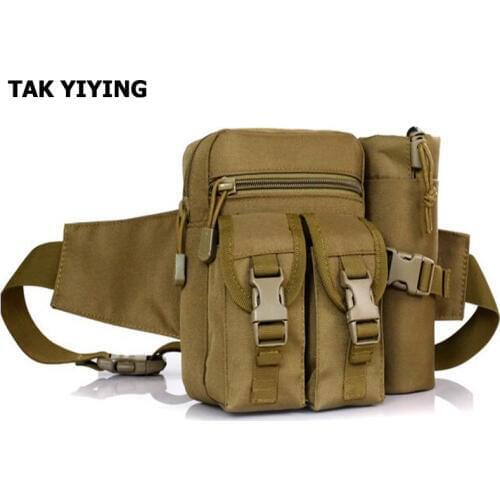 TAK YIYING Outdoor Pouch edc bag molle utility pouch fishing waist packs 900D kettle bag equipment accessories