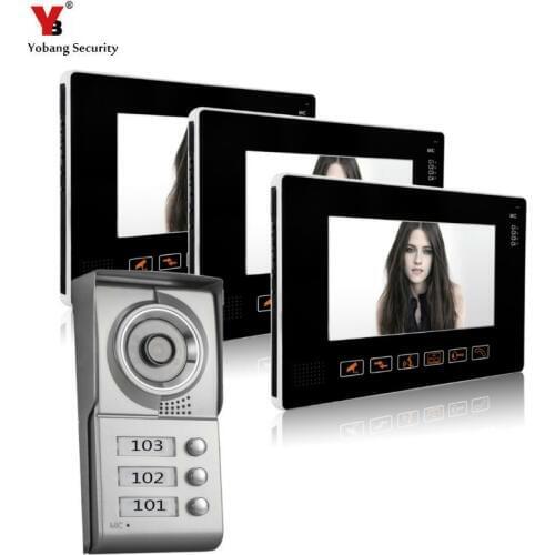 Yobang Security freeship 9 inch Video doorphone system Apartment Video intercom home security Wired intercom for private house