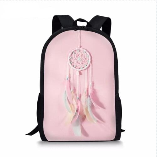 Dreamcatcher Students School Bag for Girls Teenagers Backpack School Supplies Package Shopping Shoulder Bag Women Mochila