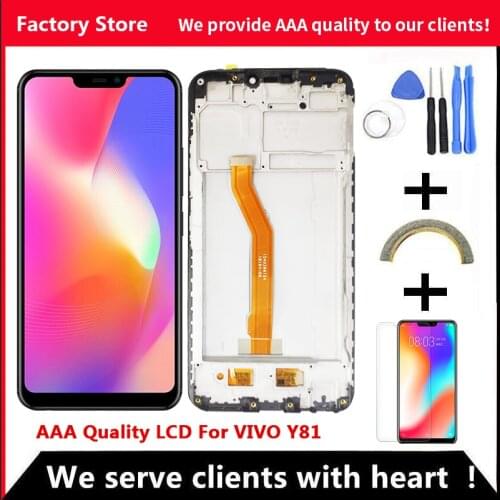 6.22" AAA Quality LCD For VIVO Y81 LCD With Frame Display Screen For VIVO Y81 LCD Screen Display 1520*720 Resolution