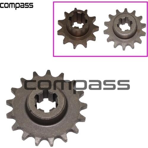 T8F 8mm 11/14/17 Tooth Front Pinion Sprocket Chain Cog for 47cc 49cc Mini Moto Dirt Bike