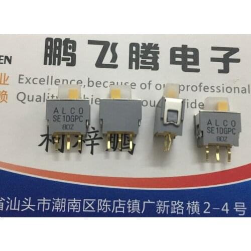 1PCS Japan ALCO SE1DGPC04 Micro toggle switch 3 feet 2 gears waterproof and dustproof vertical sliding push switch
